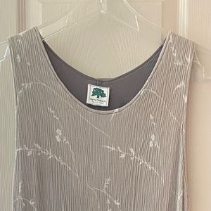 Gauze Boho Dress, Grey Print